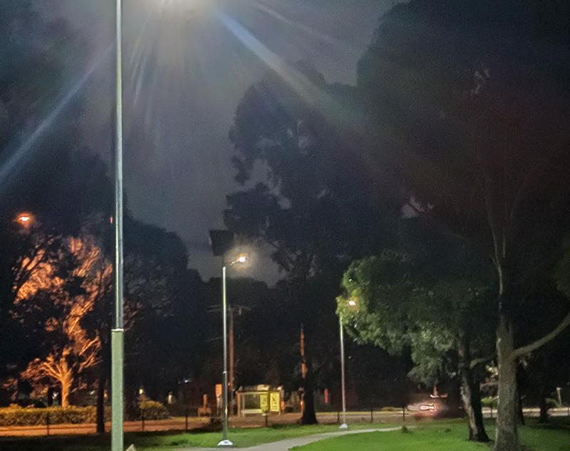 Marie Wallace Park solar lighting
