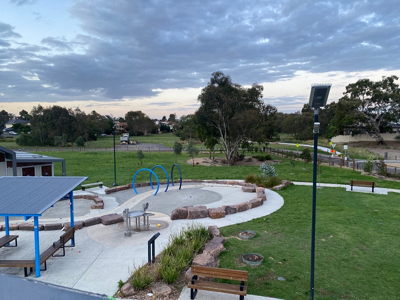 park lights at mill park all abilities space