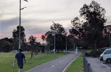 Gardiners Creek Trail solar lighting
