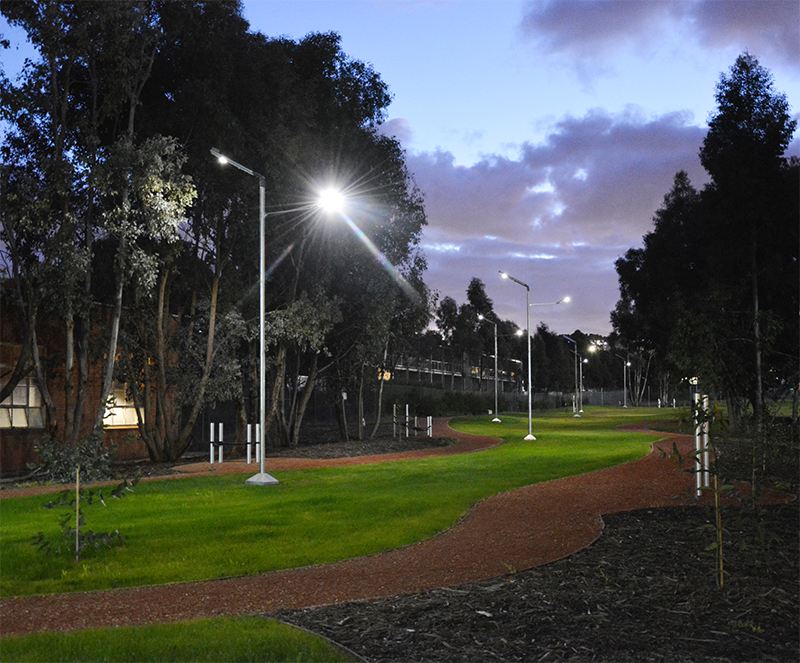Telstra Global Operations Centre solar lighting