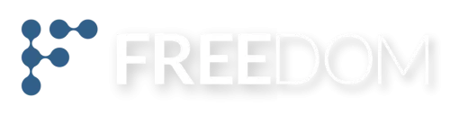 Freedom logo with drop shadow