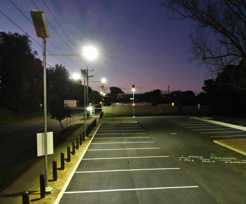 Seaford North Reserve solar lighting